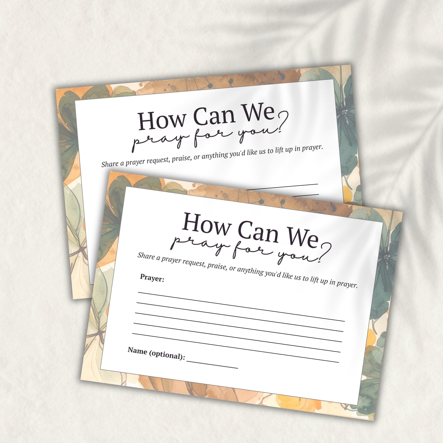 Fall How Can We Pray for You? Cards | Women's Ministry Printable