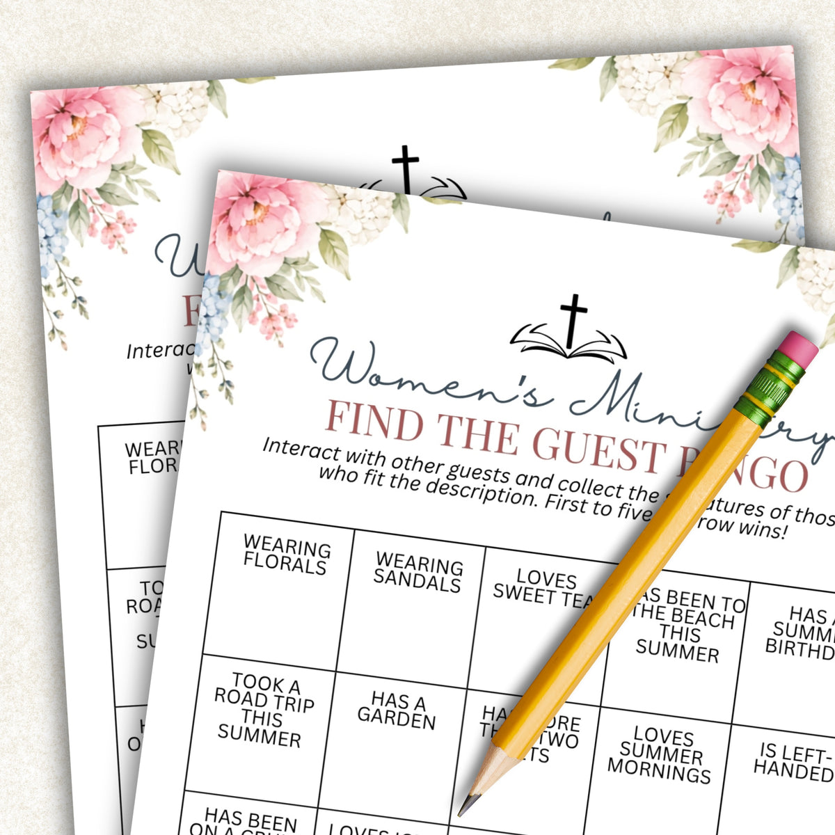 Summer Find the Guest Bingo | Women's Ministry Icebreaker Game