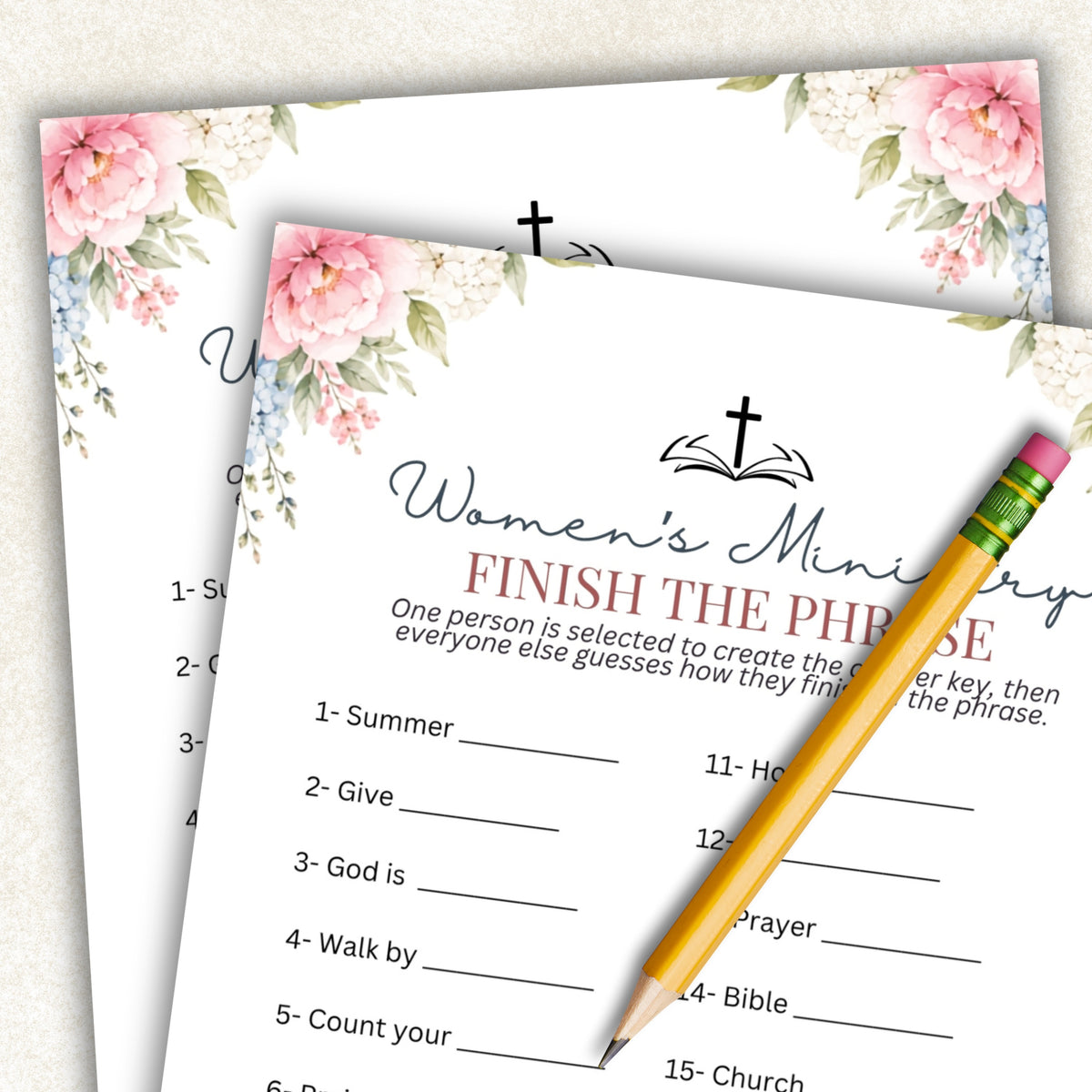 Summer Finish the Phrase for Women's Ministry