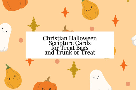 Christian Halloween Scripture Cards for Treat Bags and Trunk or Treat