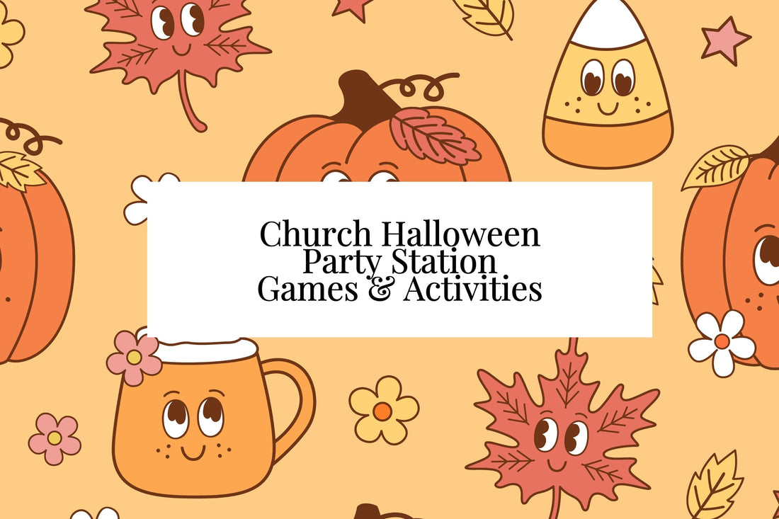Church Halloween Party Stations: A 5-Game Christian Activity Bundle