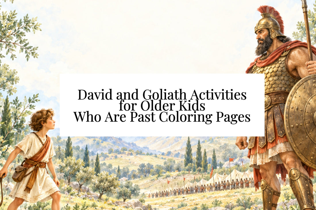 David and Goliath Activities for Older Kids Who Are Past Coloring Pages