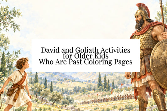David and Goliath Activities for Older Kids Who Are Past Coloring Pages
