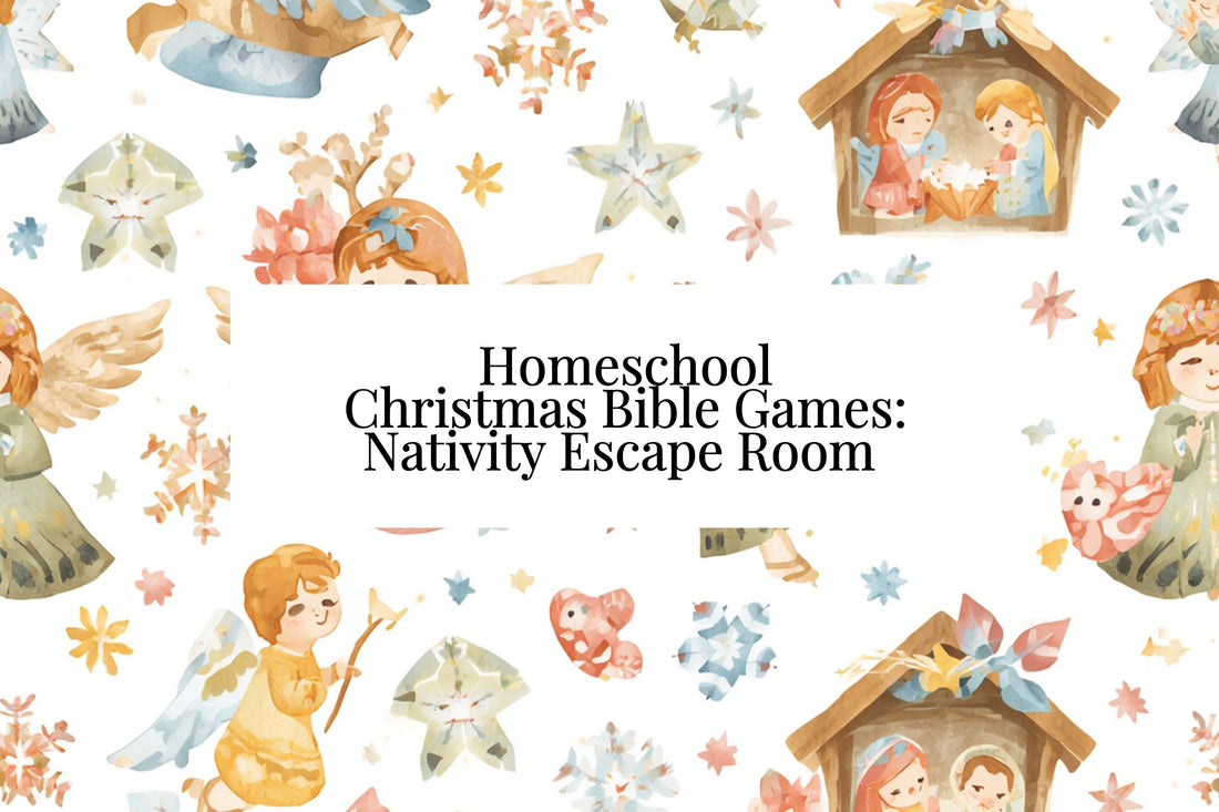 Homeschool Christmas Bible Games: Nativity Escape Room