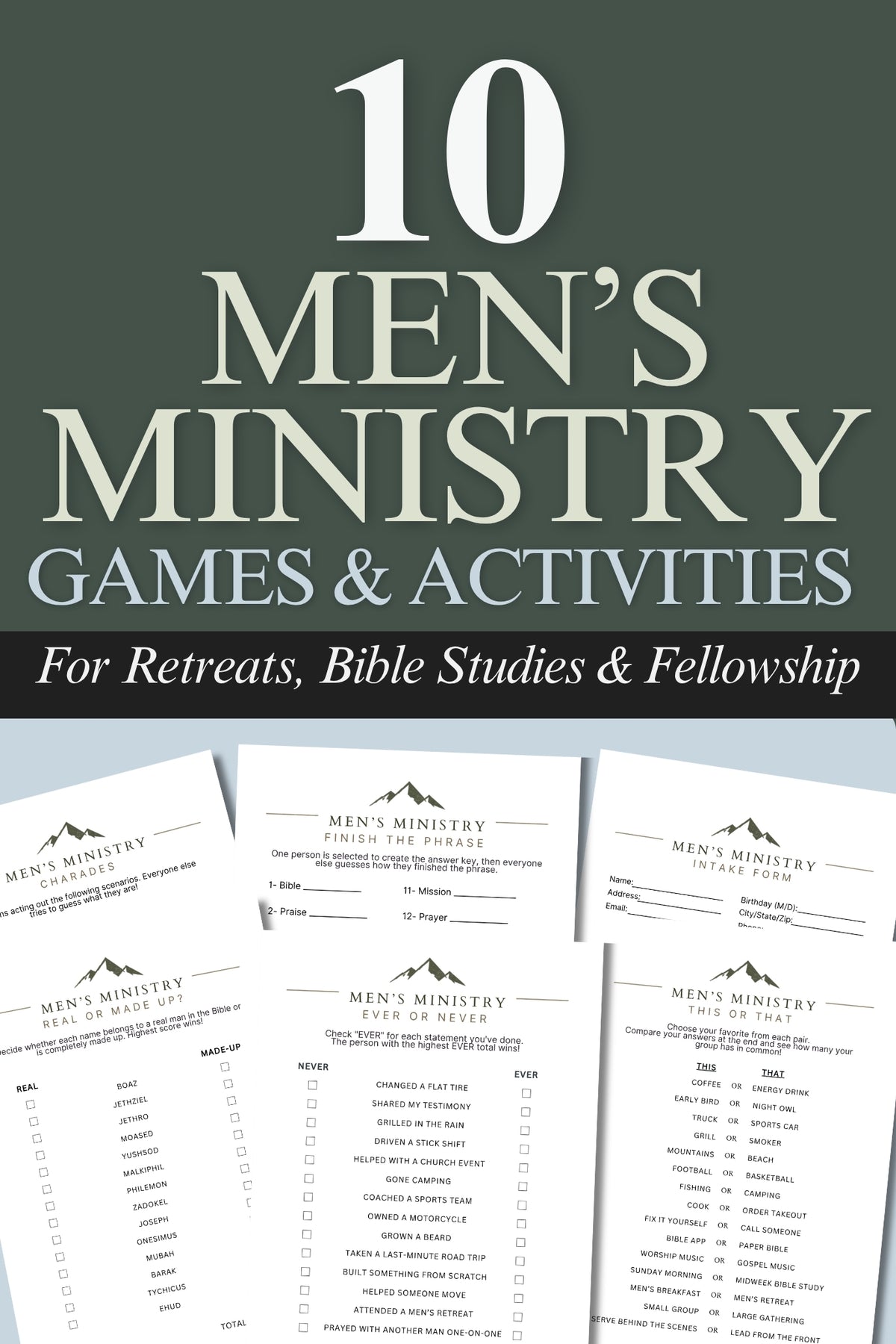 10 Men’s Ministry Games & Activities for Christian Groups