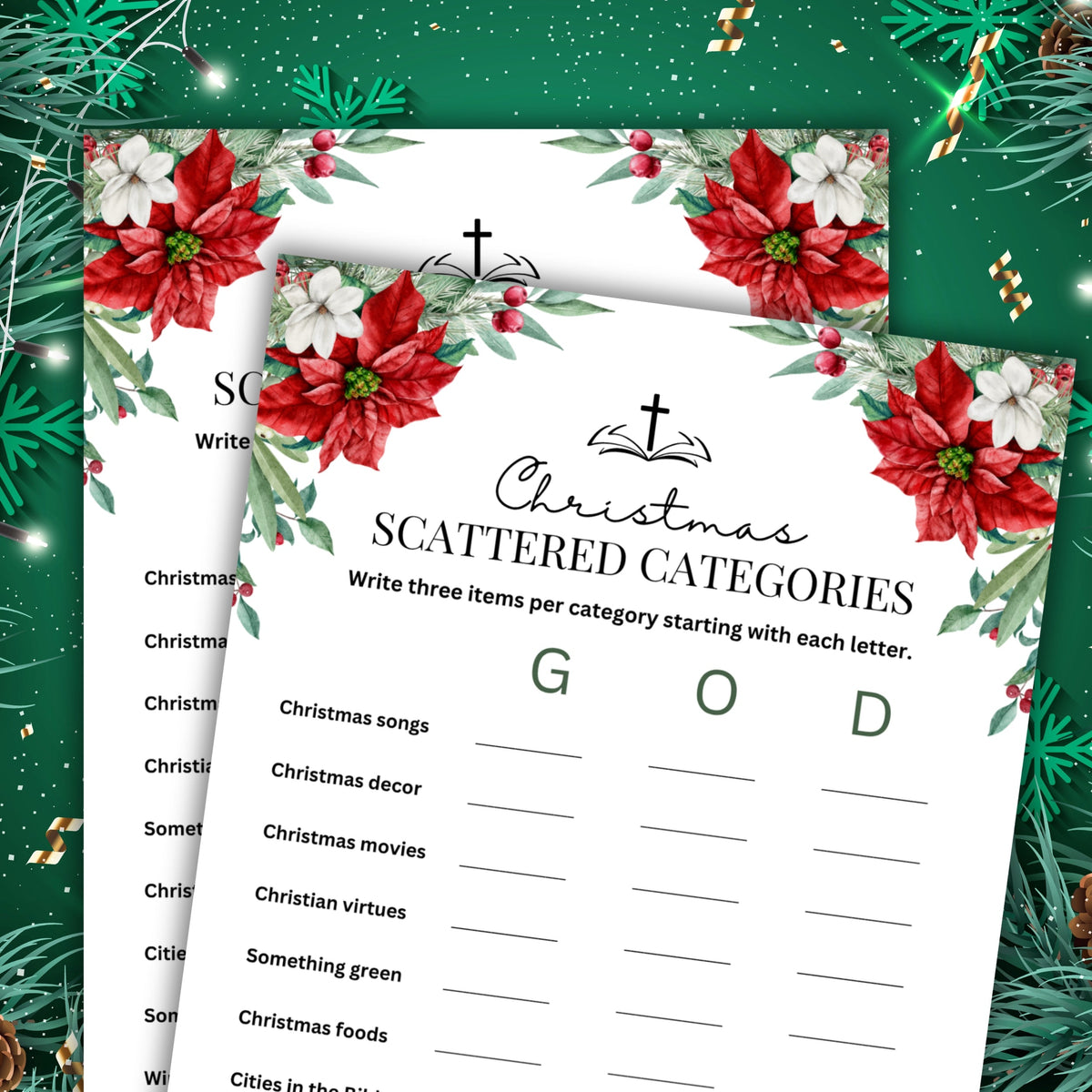 Women's Ministry Christmas Scattered Categories