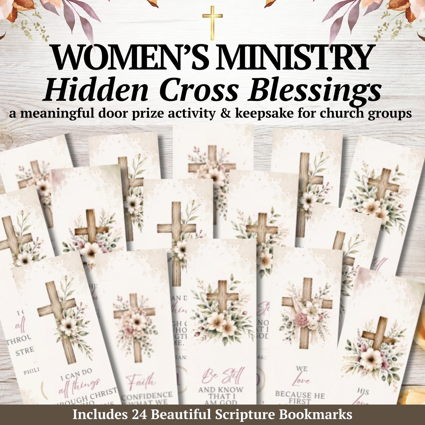Hidden Cross Blessings | Women’s Ministry Door Prize Activity & Bookmarks