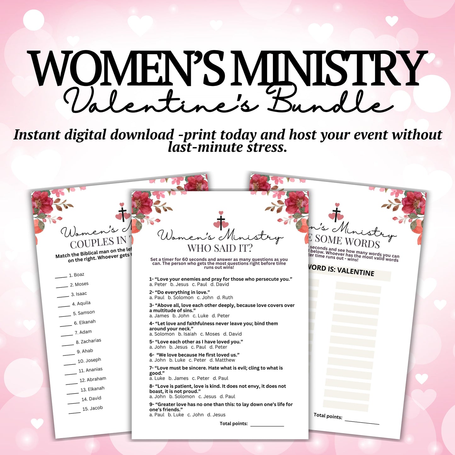 Women's Ministry Valentine's Games Bundle