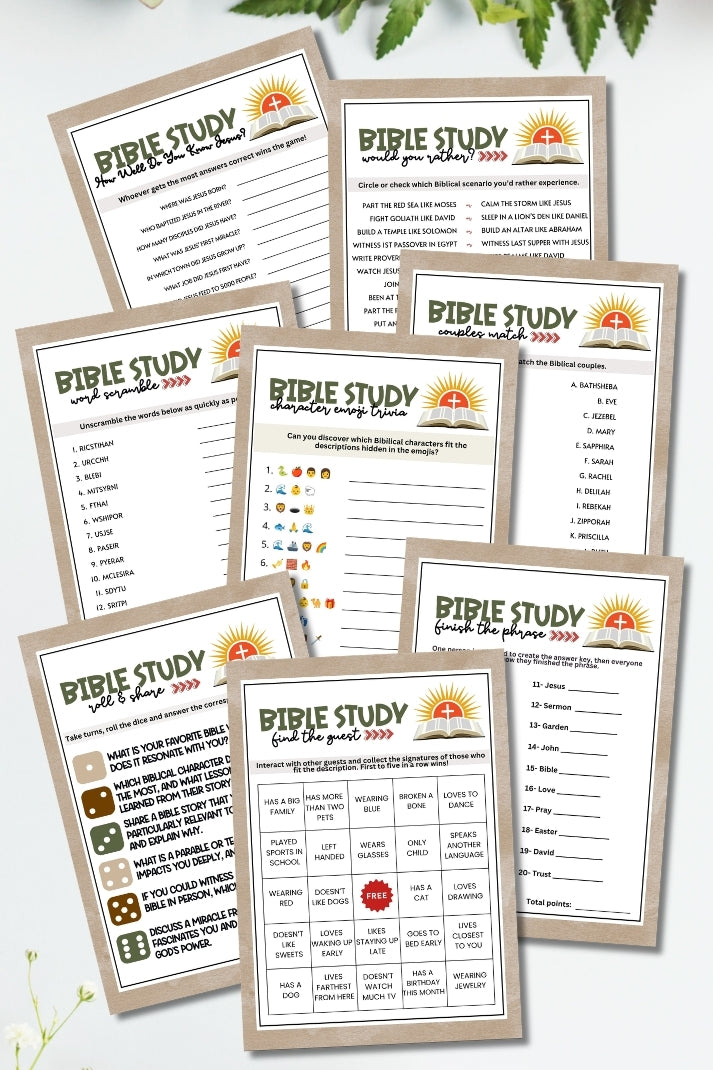 Bible Study Games Bundle (18 Games)