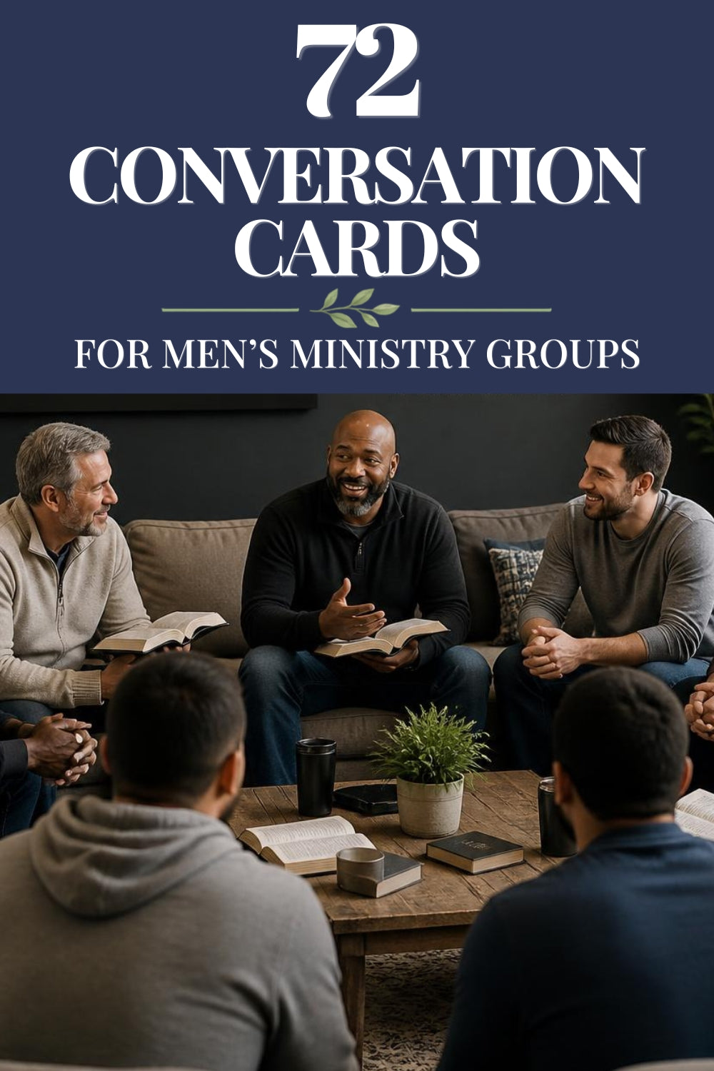 men sitting at a christian men's ministry meeting having meaningful disucssion