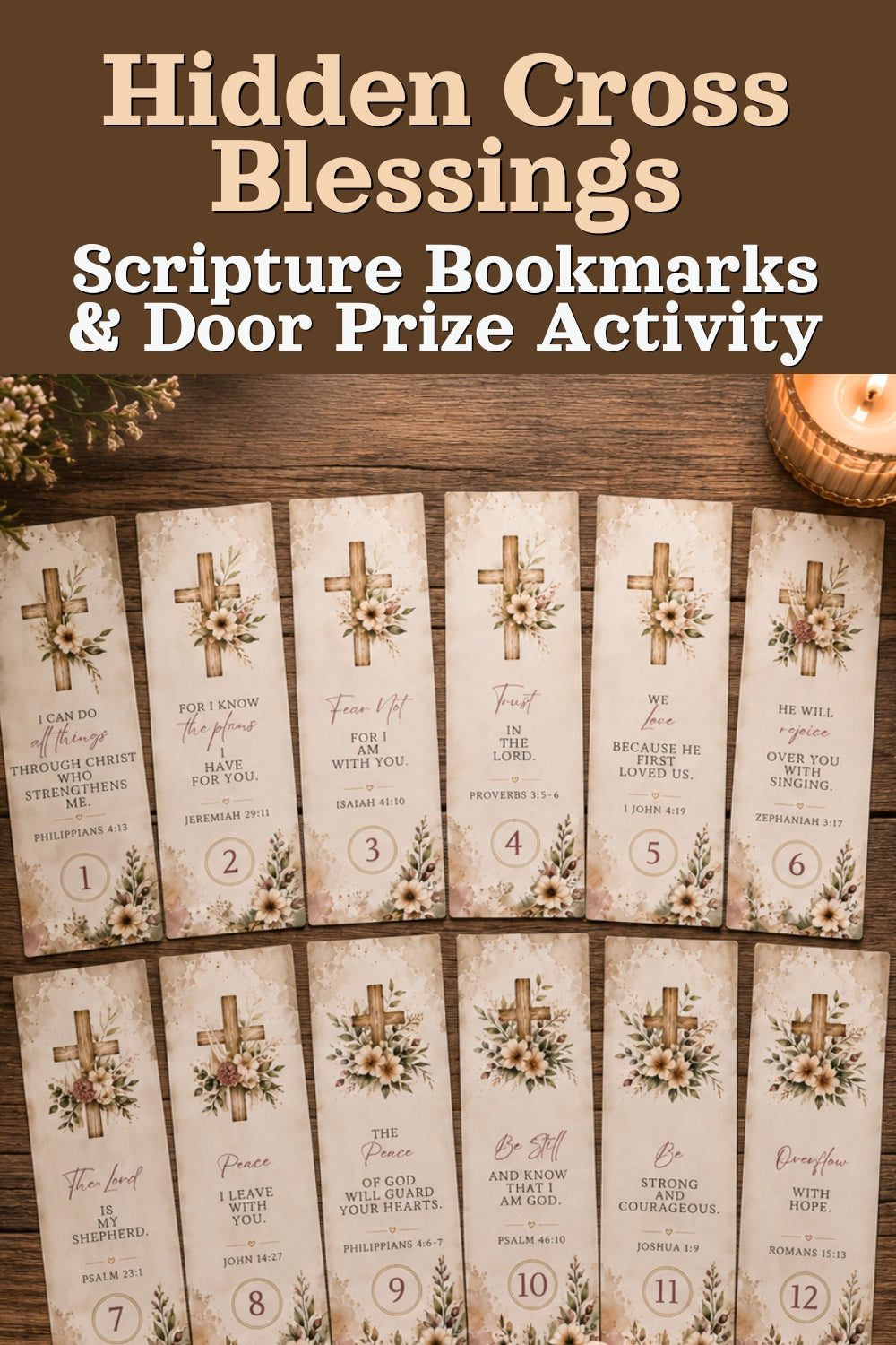 Hidden Cross Blessings | Women’s Ministry Door Prize Activity & Bookmarks