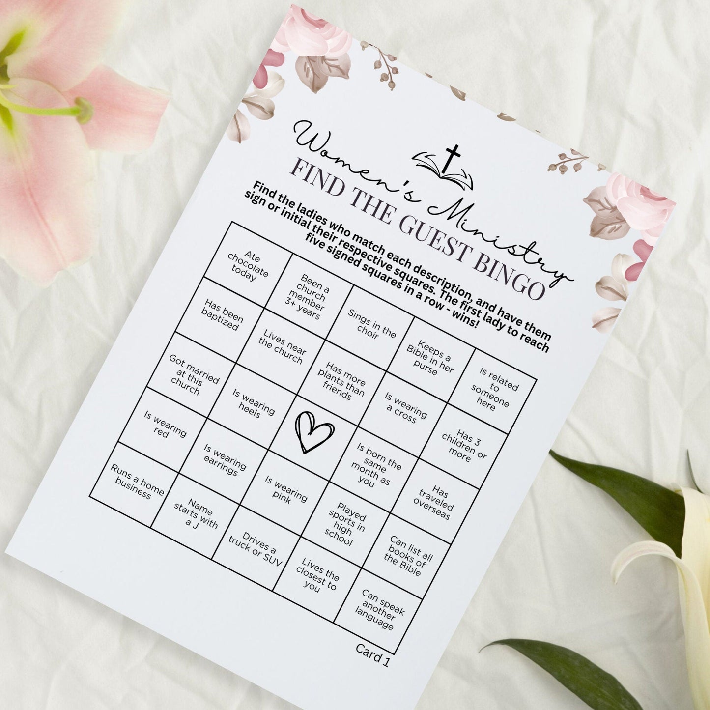 Women's Ministry BINGO Cards
