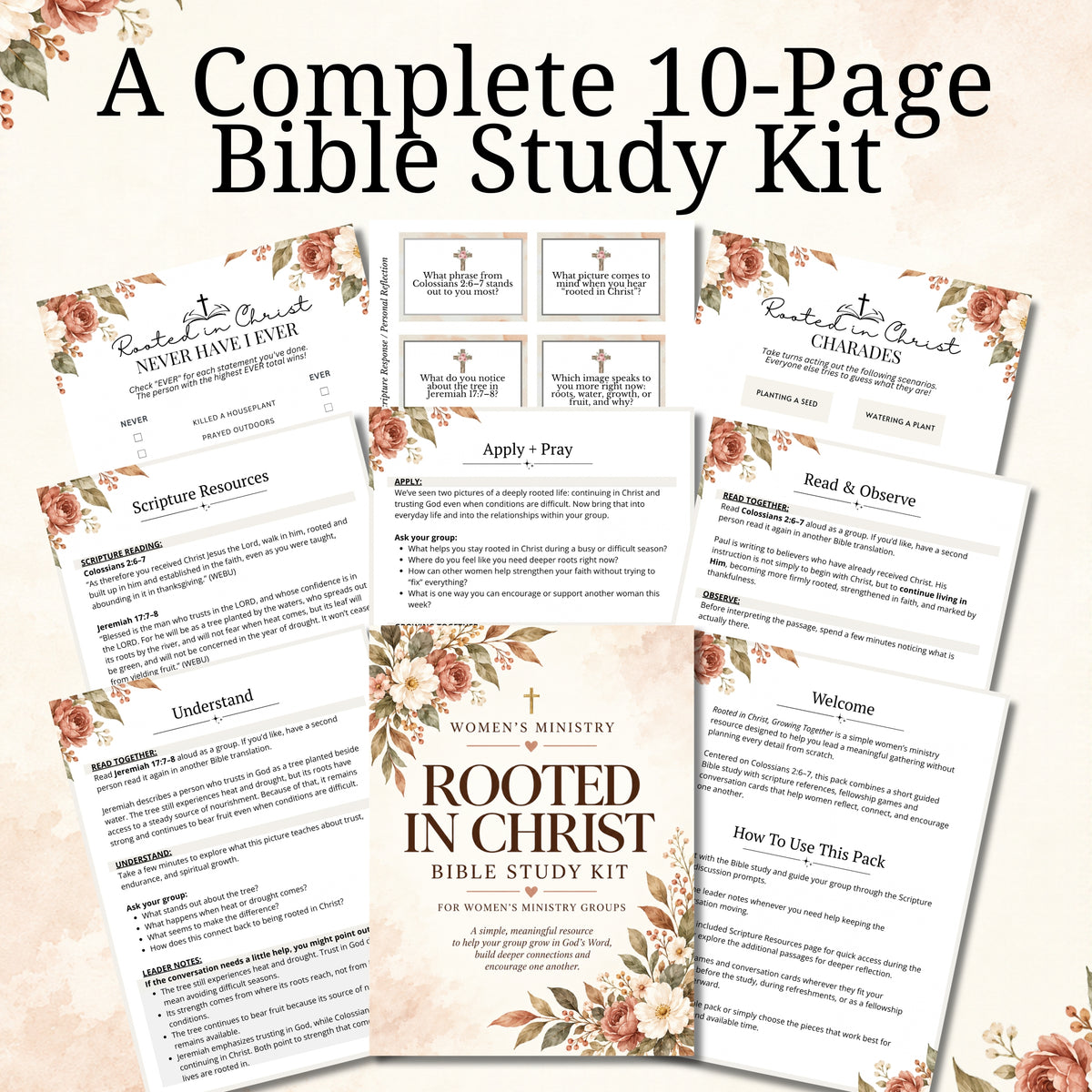 Rooted in Christ Women’s Ministry Bible Study Kit