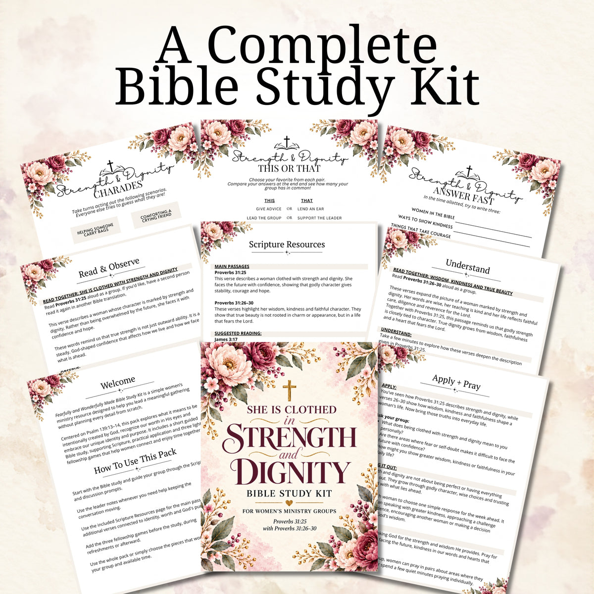 She Is Clothed In Strength & Dignity Bible Study Kit