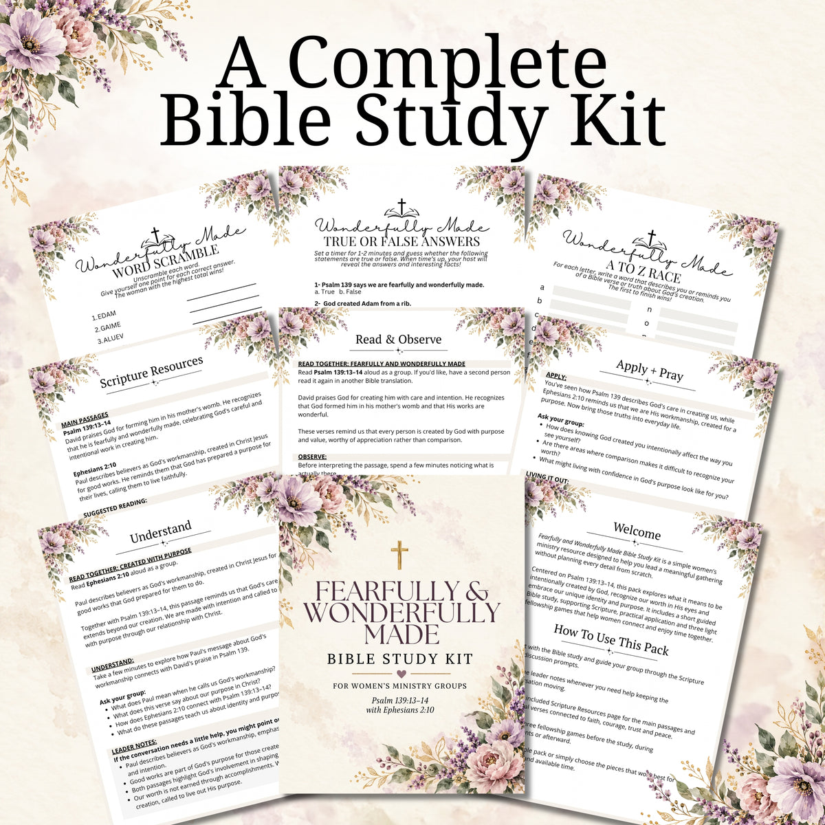 Fearfully and Wonderfully Made Bible Study Kit for Women
